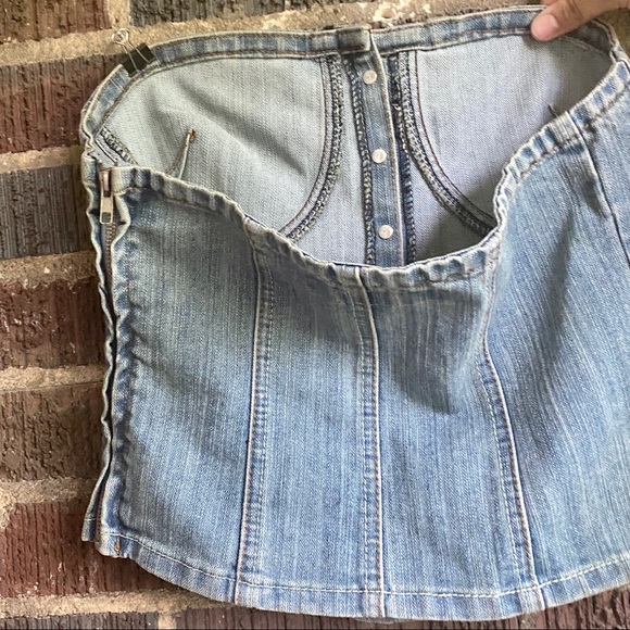 Y2K denim tube top - Picture 3 of 5